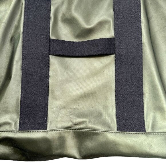 Rebecca Minkoff Totebag Olive Green Satin Overnighter Carryon - Picture 12 of 16